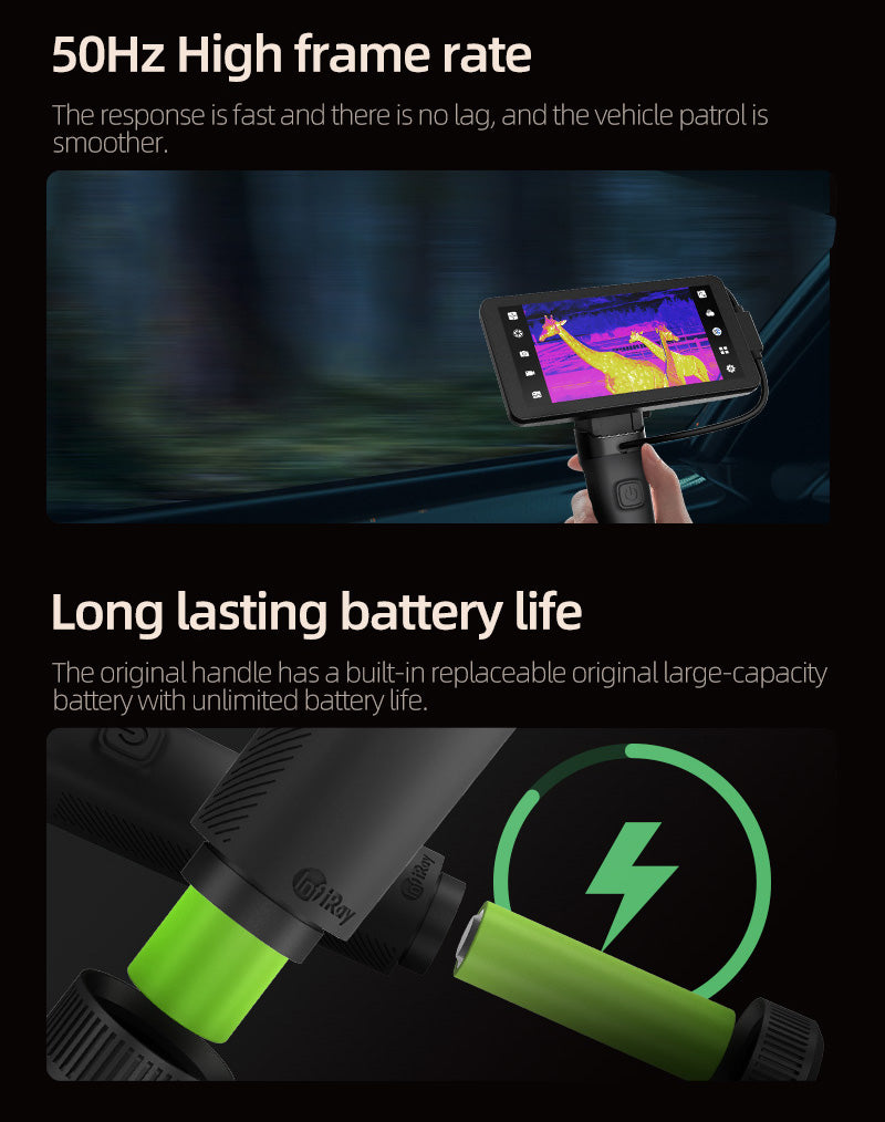 Thermal Imaging Camera Infrared Mobile Phone Infrared Thermal Camera Outdoor Hunting Night Vision Thermal Imager 50Hz High Frame Rate