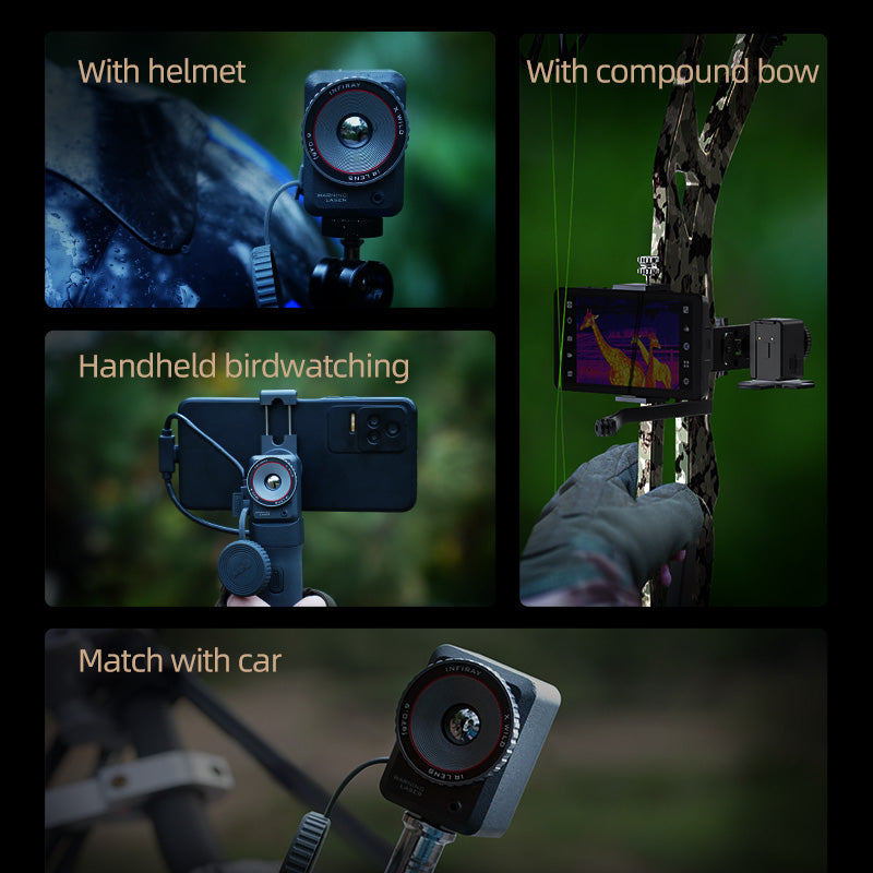 Thermal Imaging Camera Infrared Mobile Phone Infrared Thermal Camera Outdoor Hunting Night Vision Thermal Imager 50Hz High Frame Rate