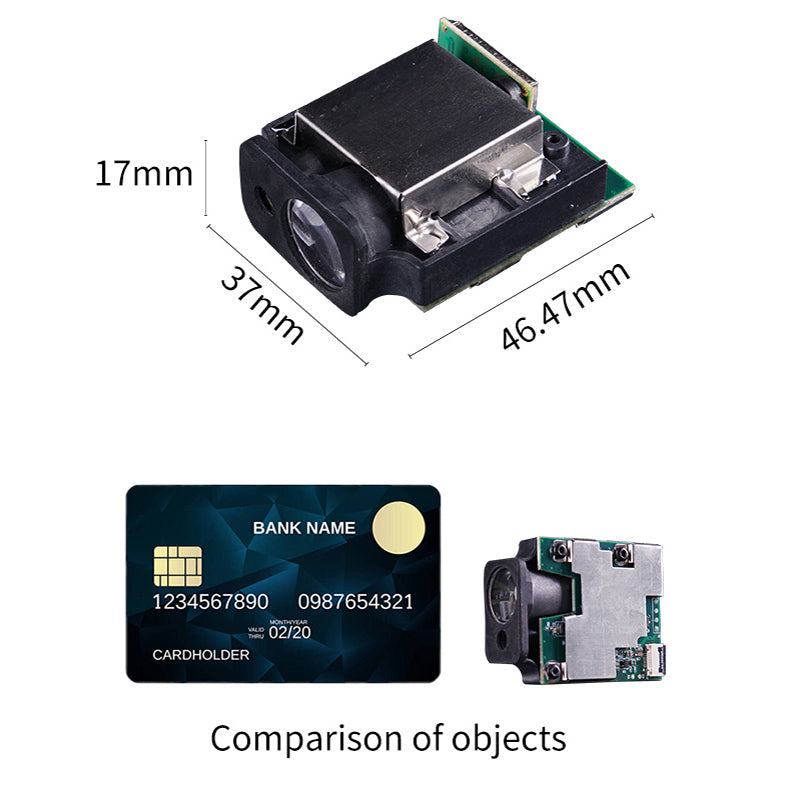 120M TTL Laser Rangefinder Radar Sensor High-Precision Serial Port Integration Digital Distance Module Measure Sensor