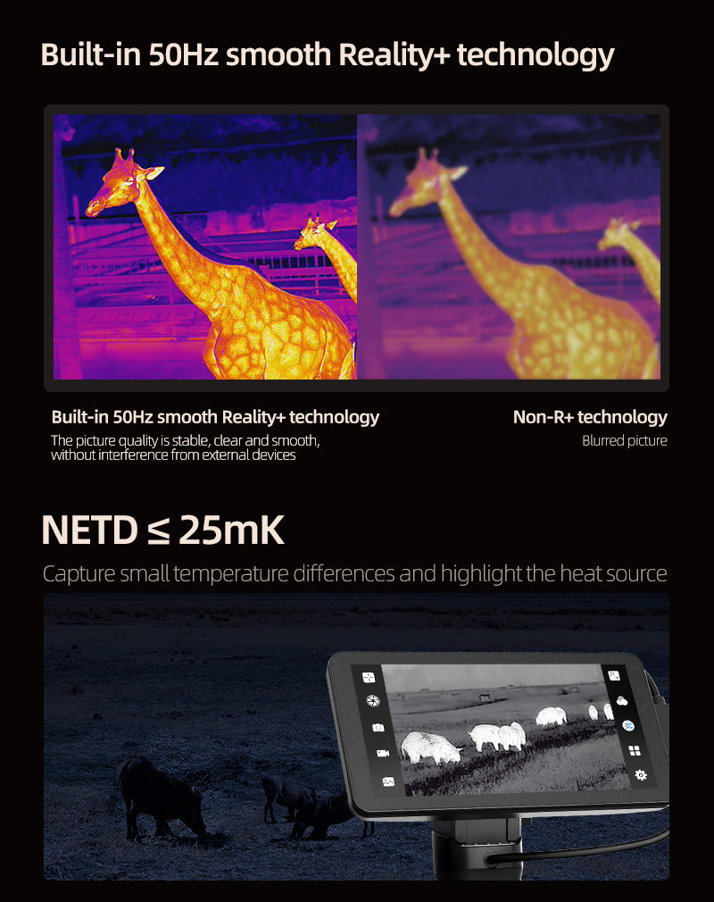 Thermal Imaging Camera Infrared Mobile Phone Infrared Thermal Camera Outdoor Hunting Night Vision Thermal Imager 50Hz High Frame Rate