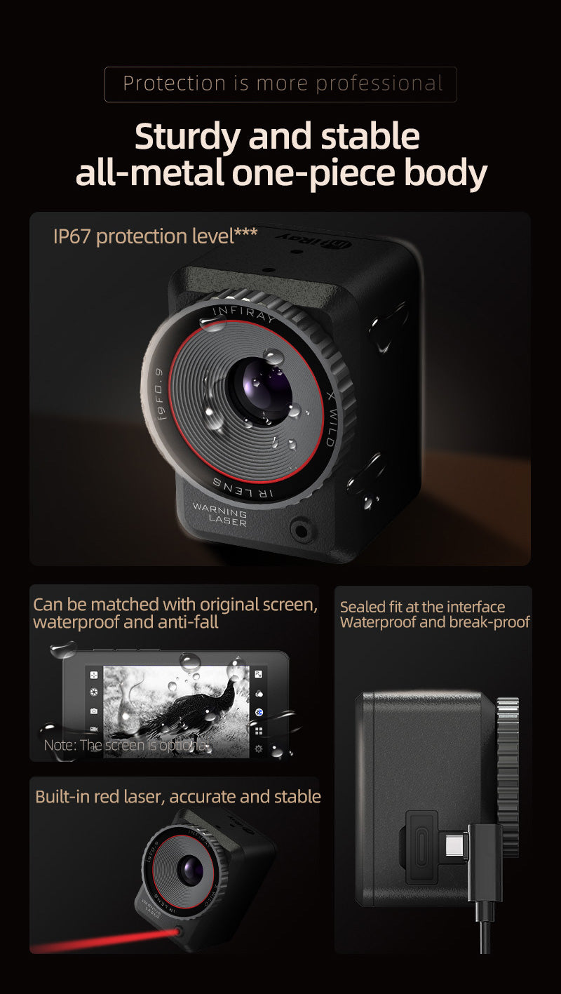 Thermal Imaging Camera Infrared Mobile Phone Infrared Thermal Camera Outdoor Hunting Night Vision Thermal Imager 50Hz High Frame Rate